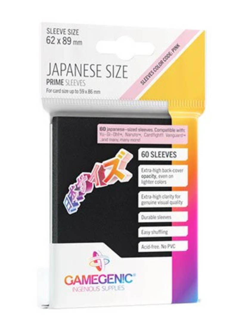 Gamegenic: Prime Japanese Sized Sleeves - Prime Black